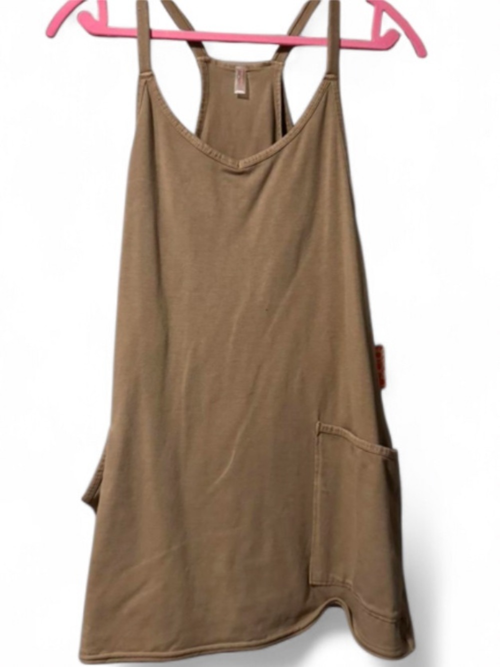 NWT Free People Movement Hot Shot Mini Dress Mocha Latte Oversized - Picture 4 of 5